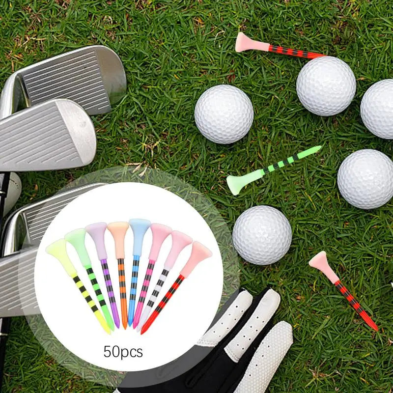 50Pcs Glow In The Dark Golf Tees