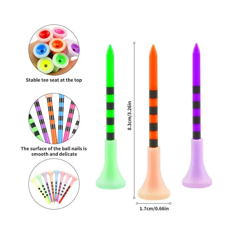 50Pcs Glow In The Dark Golf Tees