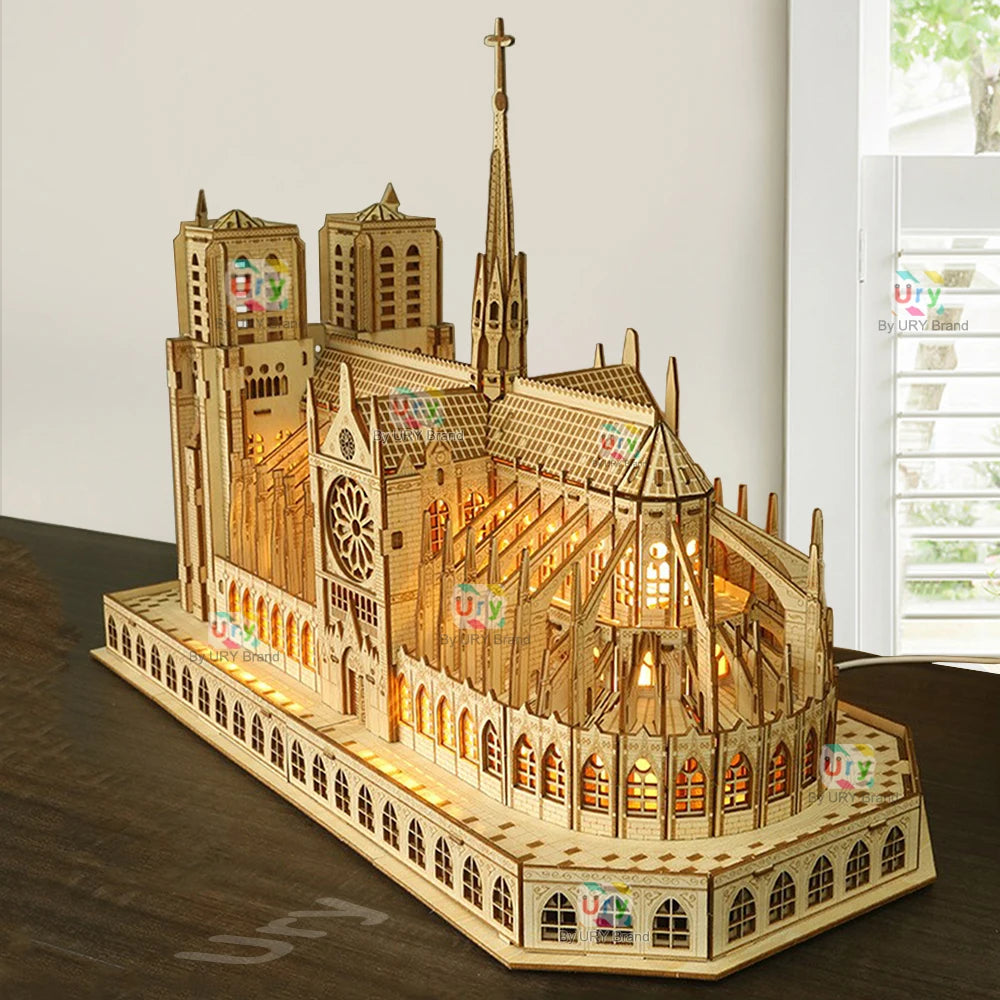 3D Wooden Puzzle Notre Dame Cathedral