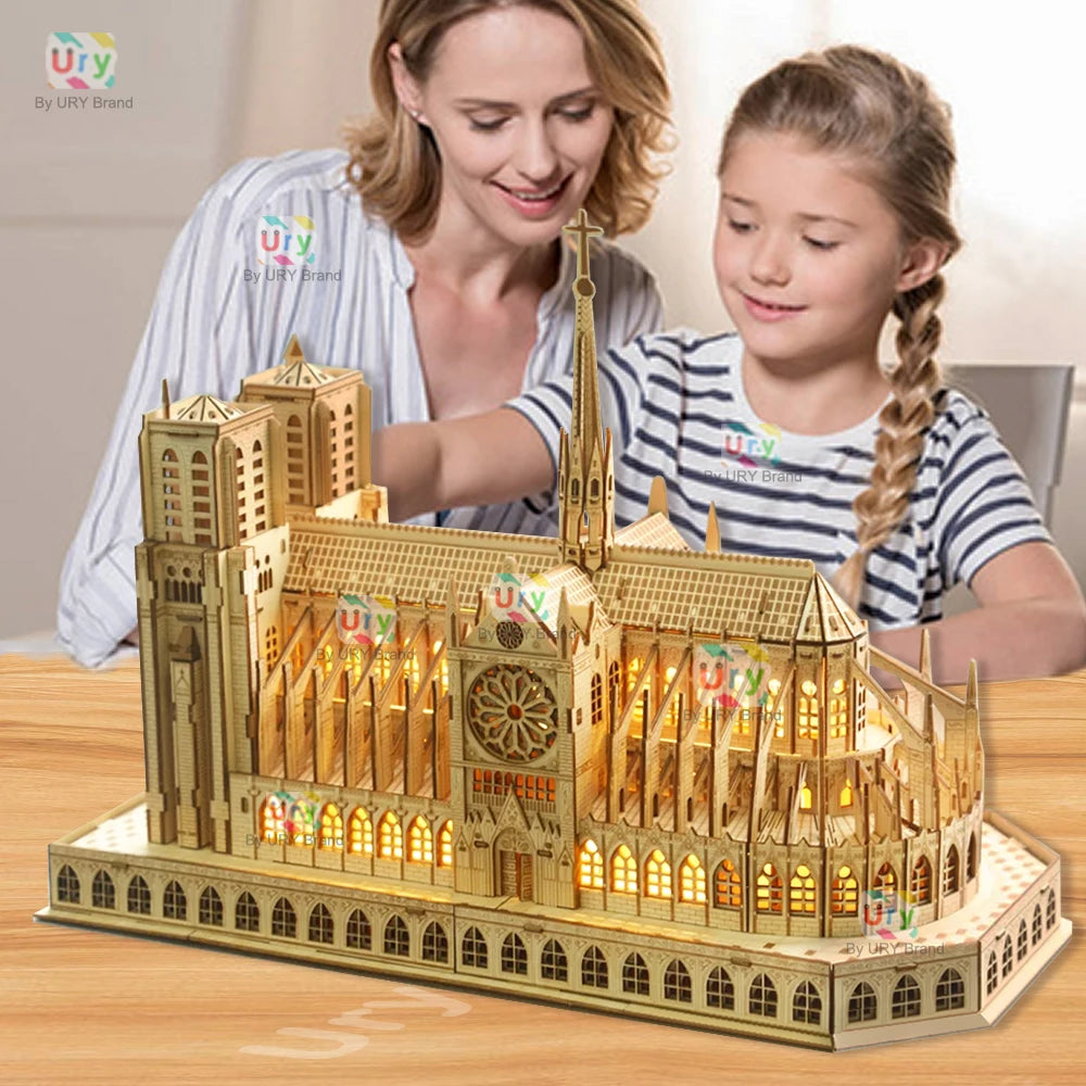 3D Wooden Puzzle Notre Dame Cathedral