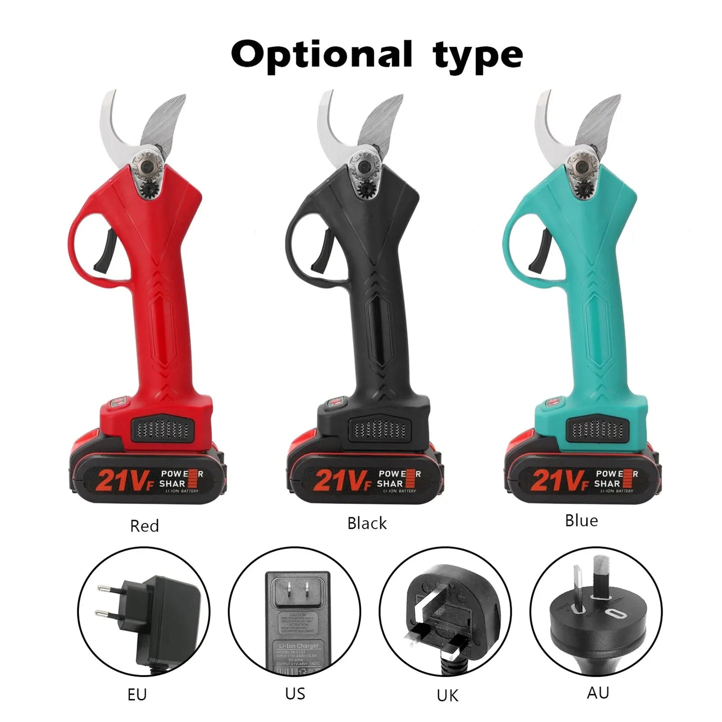 Electric Pruner Rechargeable Battery Pruning Shears Garden Cutter