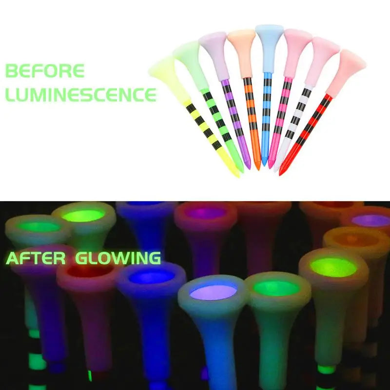 50Pcs Glow In The Dark Golf Tees