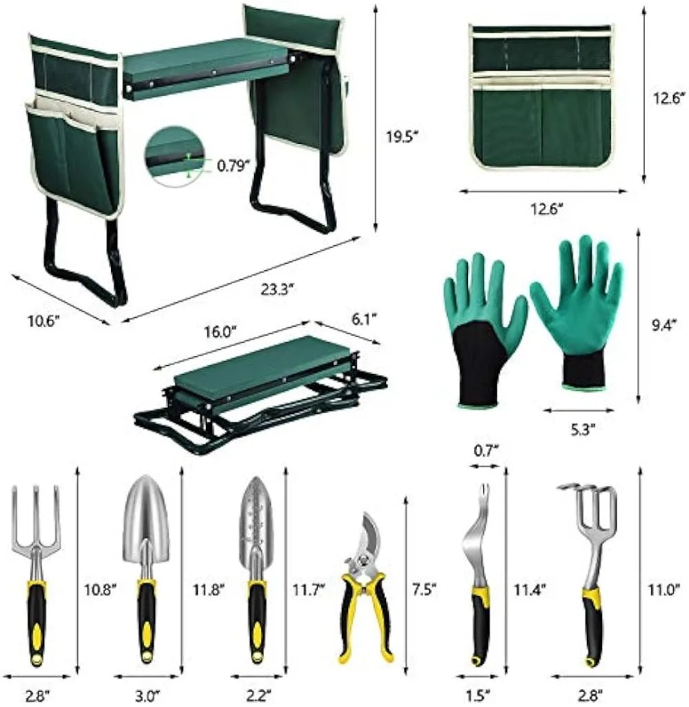 Foldable Garden Kneeler and Seat