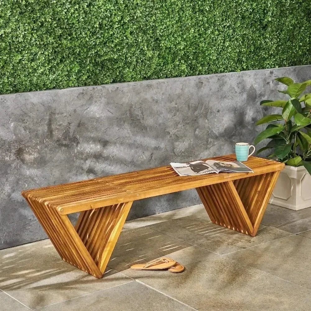 Outdoor Acacia Wood Bench