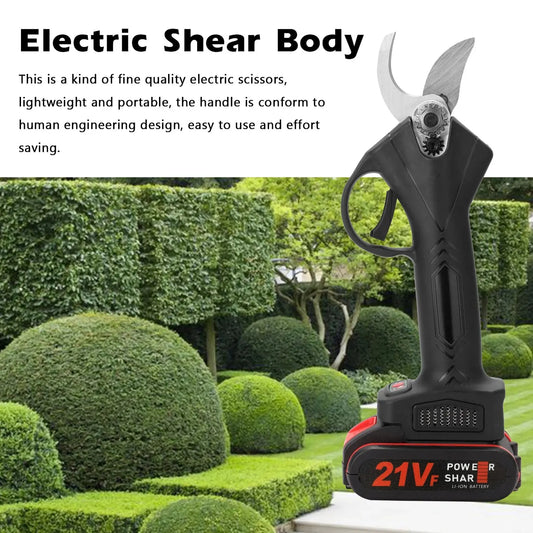 Electric Pruner Rechargeable Battery Pruning Shears Garden Cutter