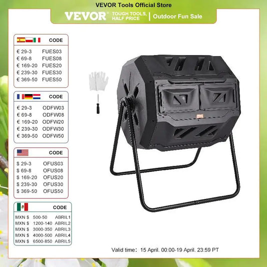 Composter Bin Tumbler for Garden