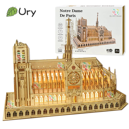 3D Wooden Puzzle Notre Dame Cathedral