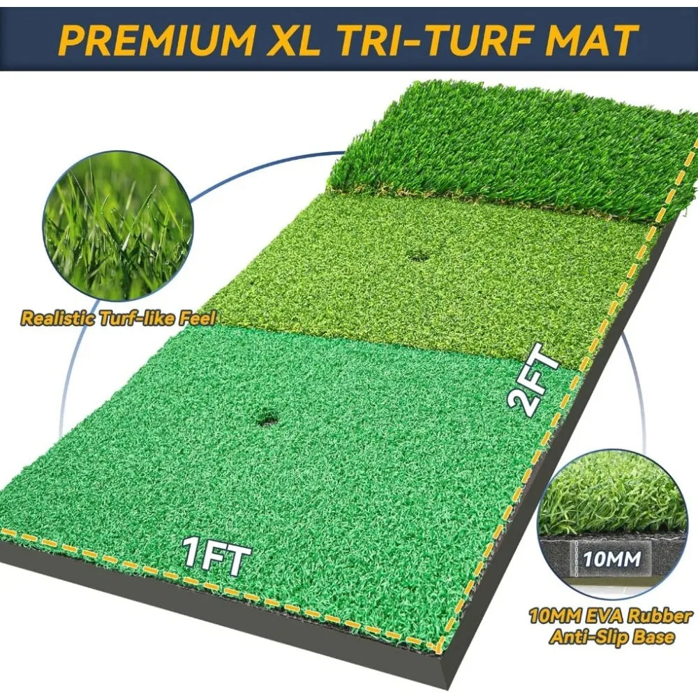 10x7ft Golf Practice Net with Golf Mat