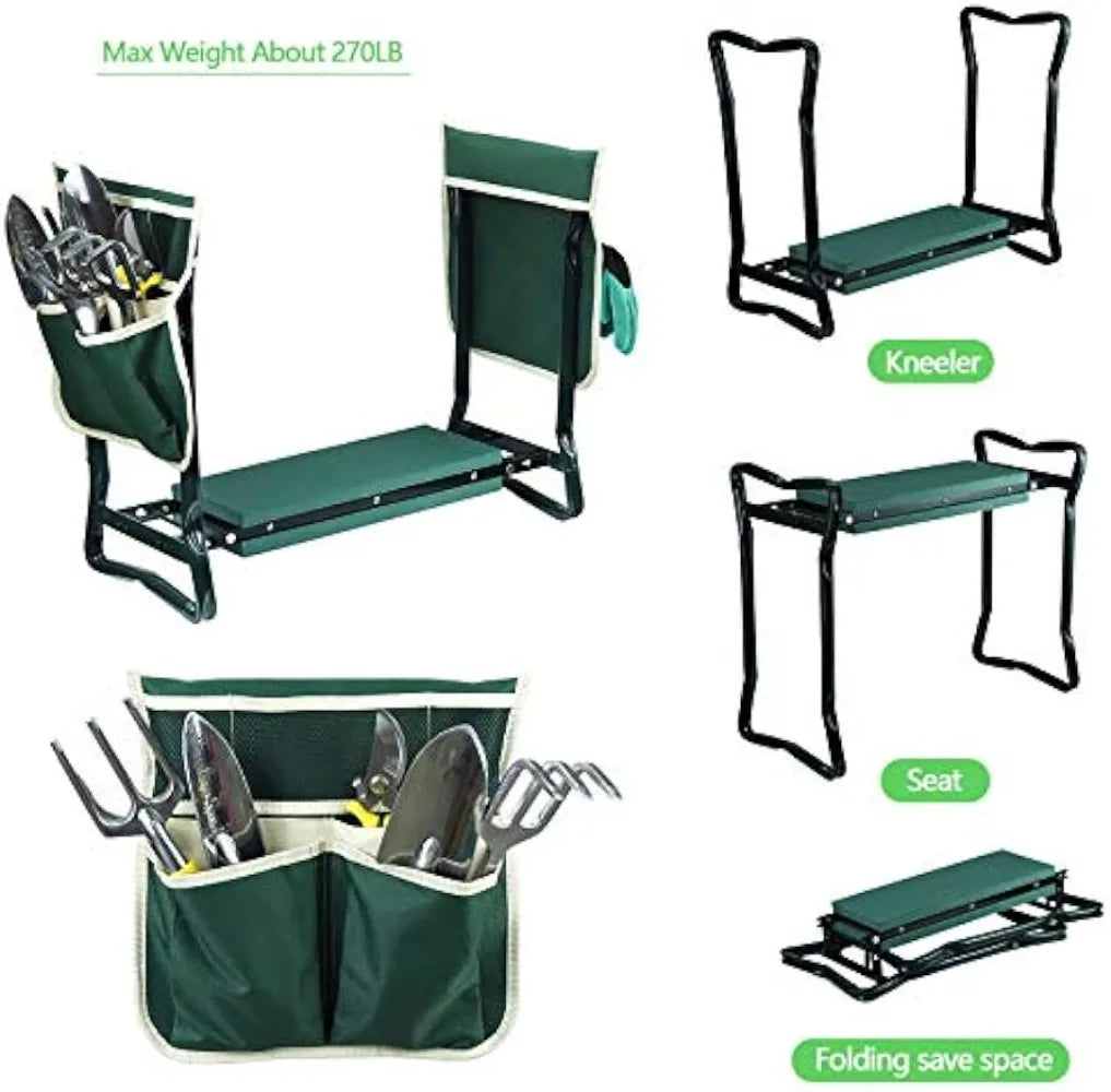 Foldable Garden Kneeler and Seat