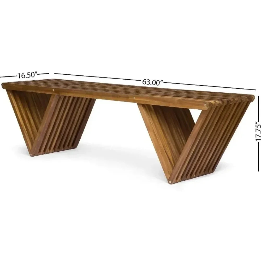 Outdoor Acacia Wood Bench